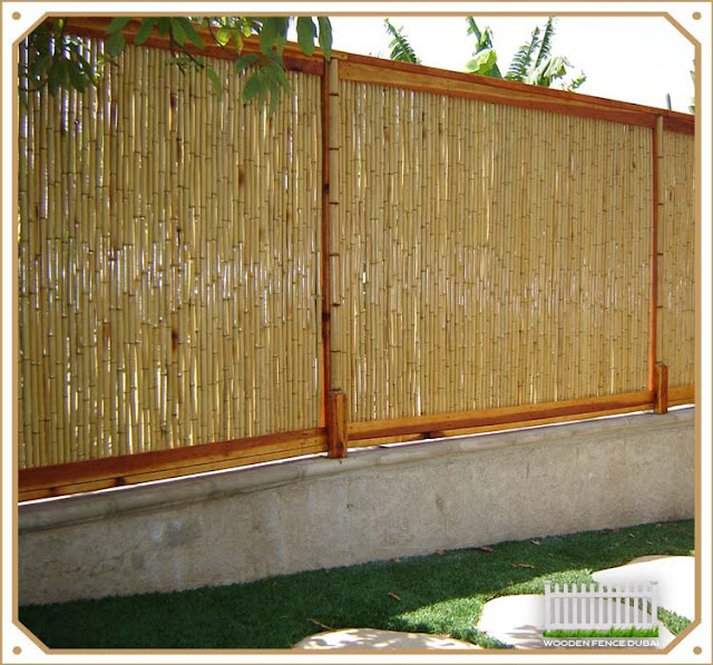 Bamboo Fence in Garden Area