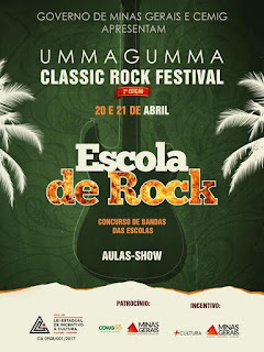 ESCOLA DE ROCK: Apresentações neste domingo, evento aberto à comunidade