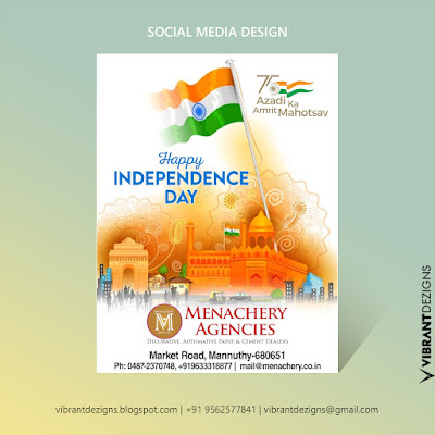 Social Media Poster Designing Company in Thrissur, social media posts for independence day, Social media design for Builders, Builders social media poster, graphic design poster for house builders, vibrantdezigns-graphic design service thrissur