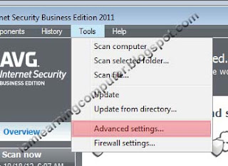 1 Advanced setting AVG Internet security