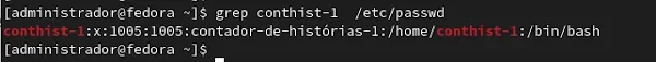 grep em utilizador conthist