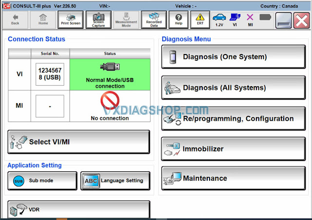 Enable VXDIAG Nissan Immobilizer Menu 5