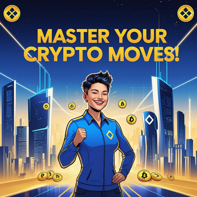 Happy trader celebrating successful USDT transfer with Binance and OKX.
