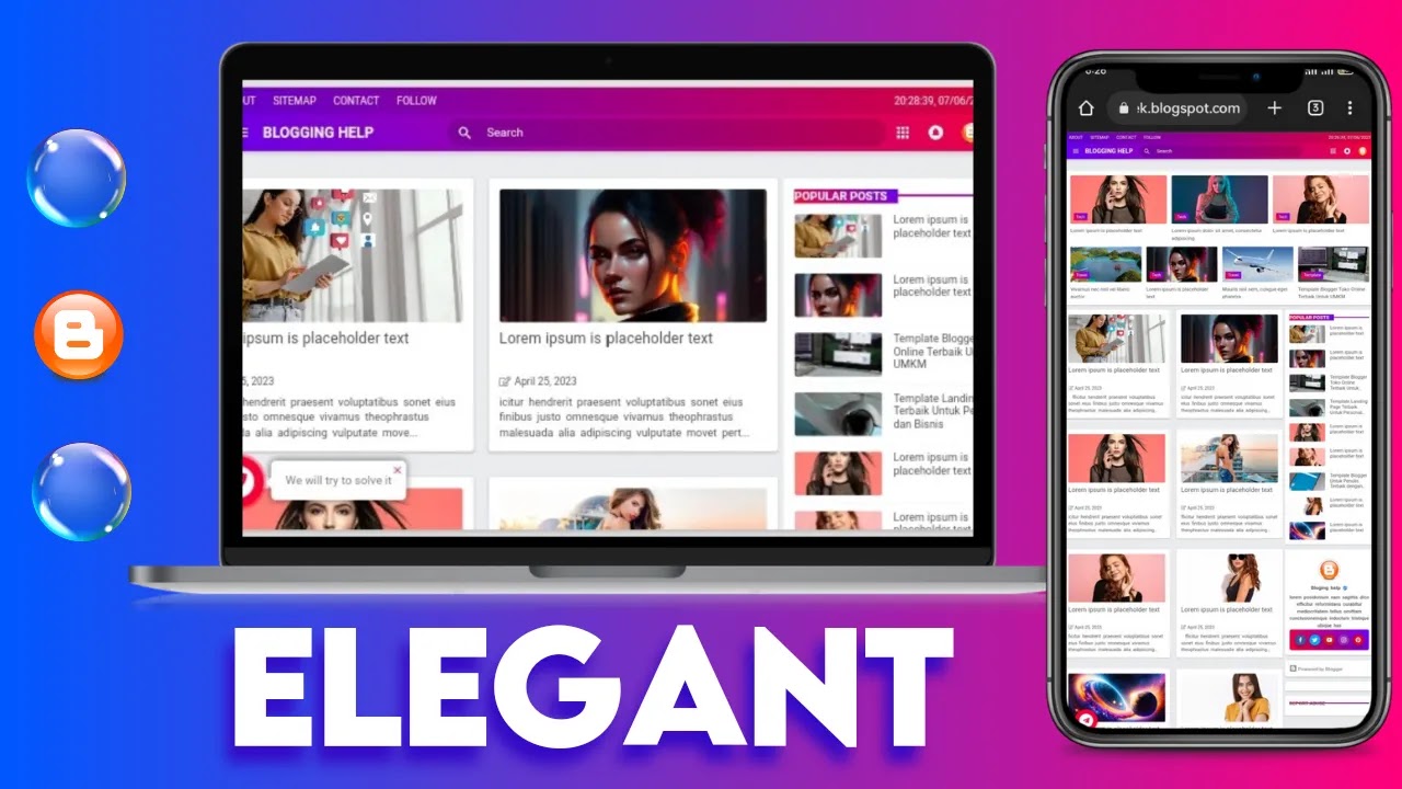 Elegant Blogger Template free download