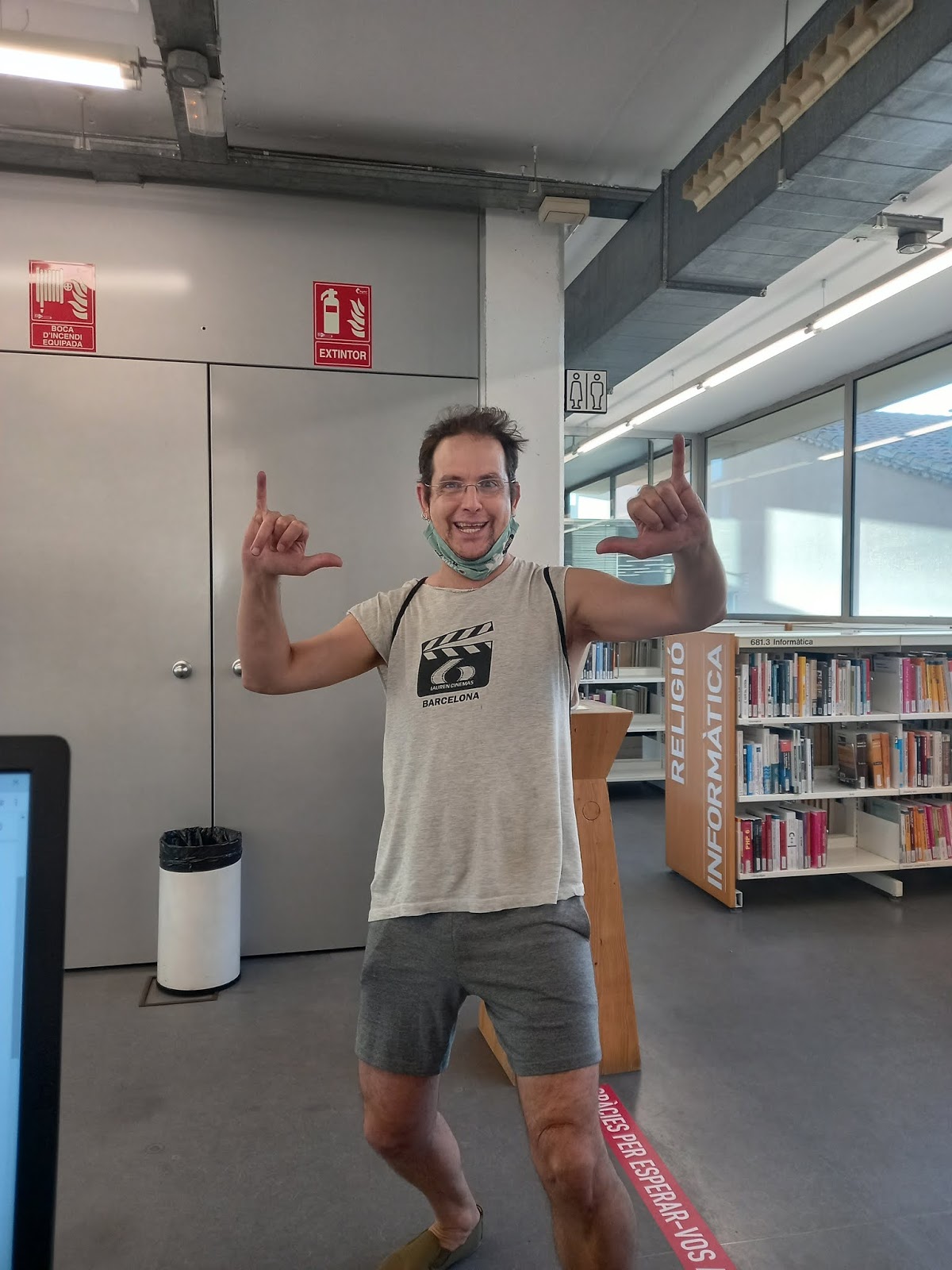 Papa Juls 2021 a la Biblioteca de Can Pedrals