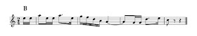 Beispiel 4: El Incendio, Teil B, absteigende Melodie