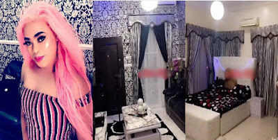 Bobrisky shows off the interior of his multi million dollar Lekki mansion