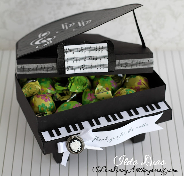 Thank you for the Music | Piano Gift Box | SVGCuts by ilovedoingallthingscrafty.com