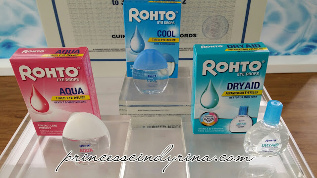 3 types of Rohto eye drops 