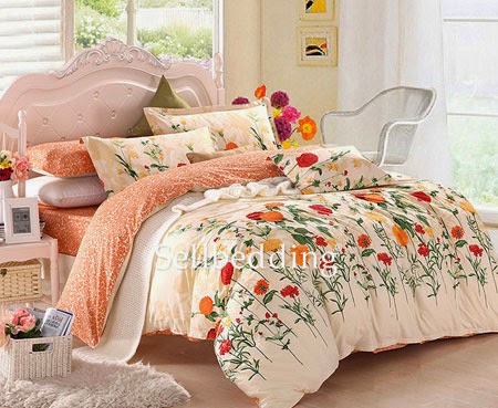 http://www.ogotobedding.com/white-and-orange-floral-patterned-cute-unique-cheap-bedinabag-p-200.html#.VMzM12iUe7k
