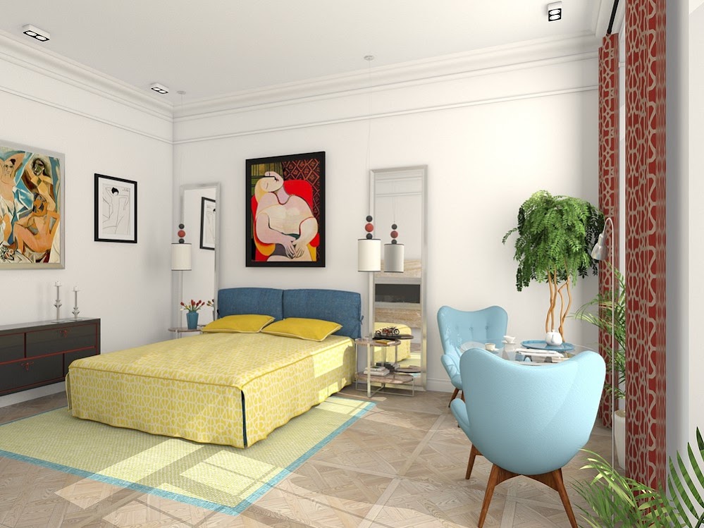 picasso-themed-bedroom-design