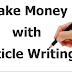 The way to make money on-line through article writing