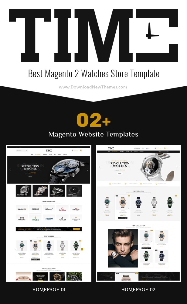 Modern Magento 2 Watch Store Theme