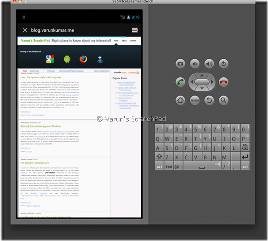 Android 4.0 SDK - Ice Cream Sandwich Browser App