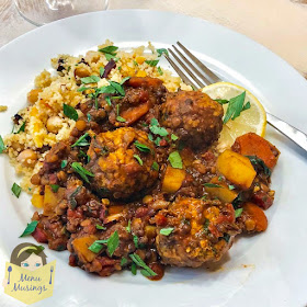 Moroccan Lentils with Turkey Meatballs_menumusings