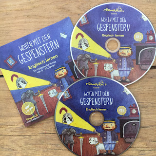 "Wohin mit den Gespenstern" ist ein Hörspiel zum Englisch lernen für Kinder von 5-10 Jahren, Rezension auf Kinderbuchblog Familienbücherei