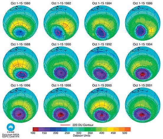 Resultat d'imatges de forat de la capa d'ozó