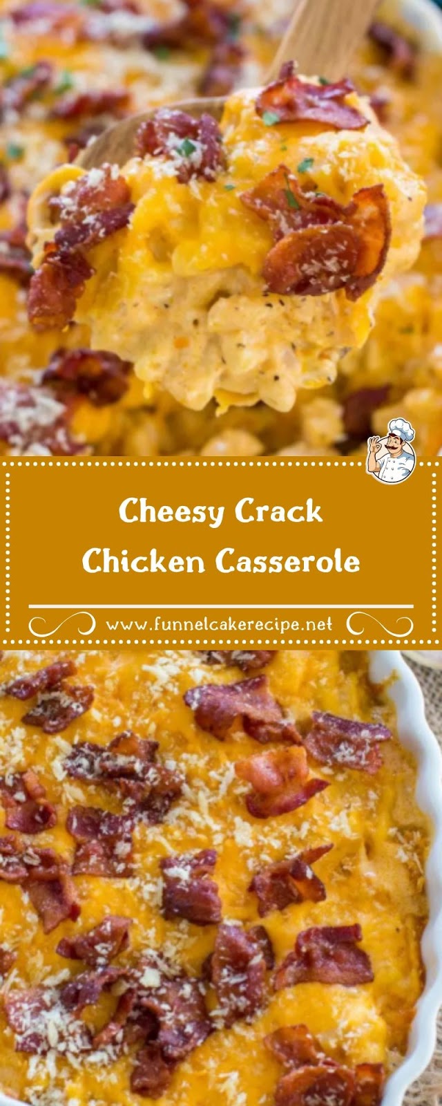 Cheesy Crack Chicken Casserole