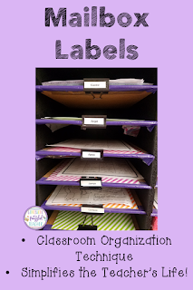 Classroom organization is important for a well run classroom! Systems need to be put into place for this to be effective. A difficult area to manage are the classroom mailboxes. These tend to be crowded and difficult to find a student's name. This blog post shares how to utilize binder clips in an effective mailbox system for your classroom, saving the teacher time and creating an attractive area in the room as well. {Elementary Students, Kindergarten, First, Second, Third, and Fourth Grades}