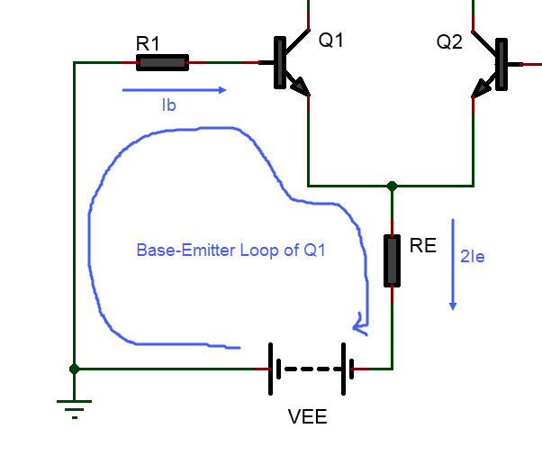 base-emitter loop differential amplifier