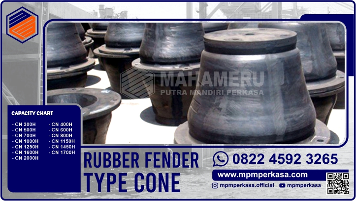 rubber fender tipe cone,rubber fender cone,TeknologiMaritim,rubber fender type cone,mpmperkasa,KeamananPelabuhan,InfrastrukturPelabuhan,karet fender cone,