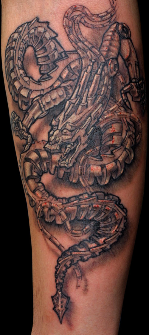 BioMechanical Tattoo Pictures