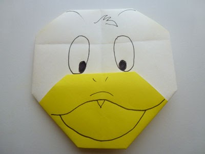 Origami-Instructions.com: Origami Duck Face