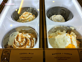 Gelato flavors from Manila Creamery UP Town Center