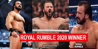 Royal Rumble 2020 Winner Name Drew McIntyre Become Champion
