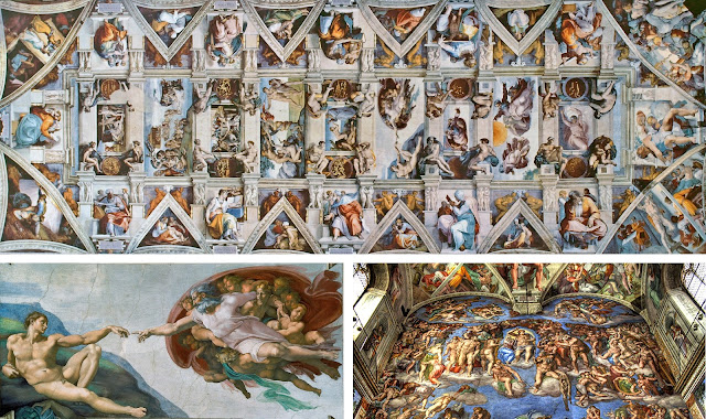 The vatican, vatican city, michaelangelo, the sistene chapel, the final judgement, creation of adam, renaissance painting, church mura
