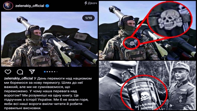 Waduh, Zelensky Posting Foto Tentara Ukraina Pakai Simbol Pasukan Elite Nazi SS