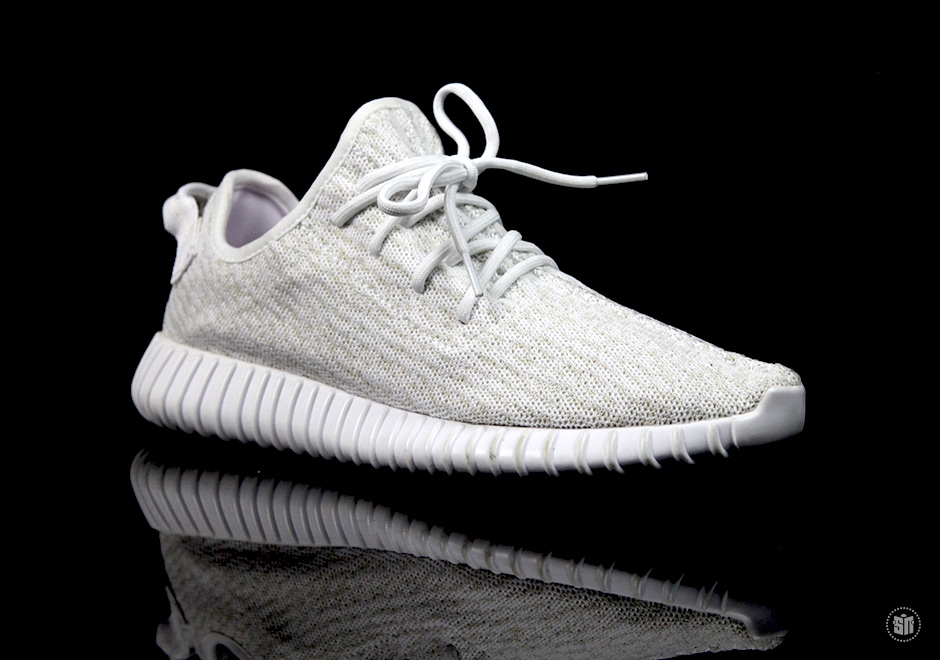 White adidas Yeezy 350 Boost