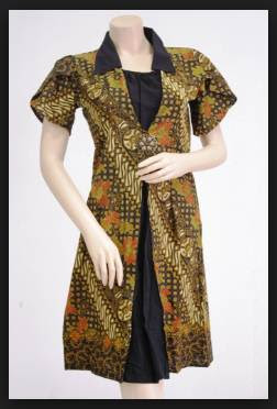 Model baju batik muslim wanita