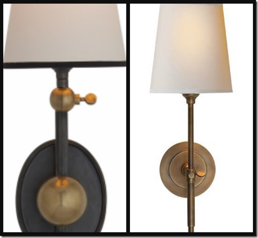 Ribbet collage New House sconce collage