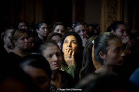 From the funeral of the victims on Saturday Roger Anis for Masrawy 