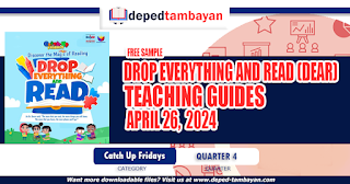 GRADES 1-6 CATCH-UP FRIDAYS TEACHING GUIDES WITH READING MATERIALS MARCH 26, 2024 , FREE DOWNLOAD