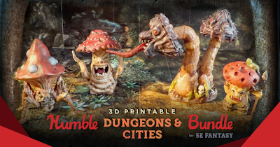 Humble Bundle: 3D Printable Dungeons & Cities for 5E Fantasy