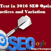 Anchor Text in 2016 SEO Optimization Best Practices and Variation