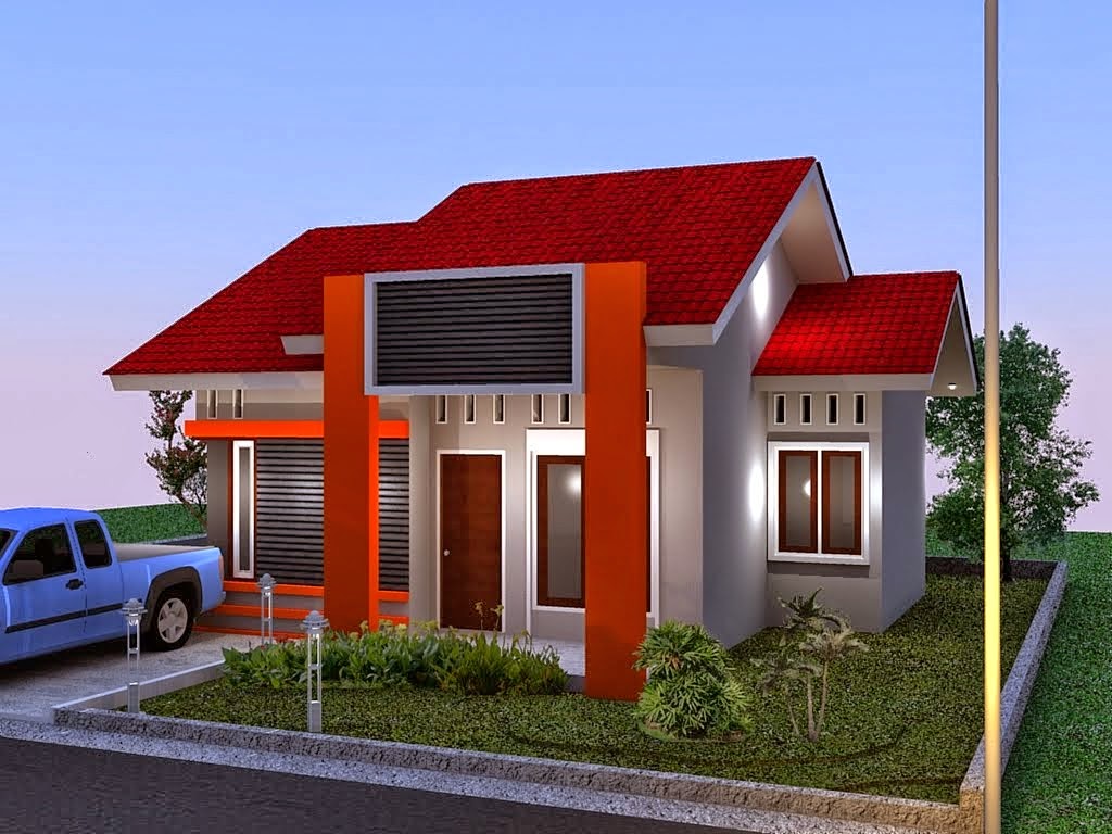 Gambar Rumah Minimalis Warna Merah