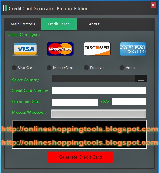 Credit Card Generator 2014 Premier