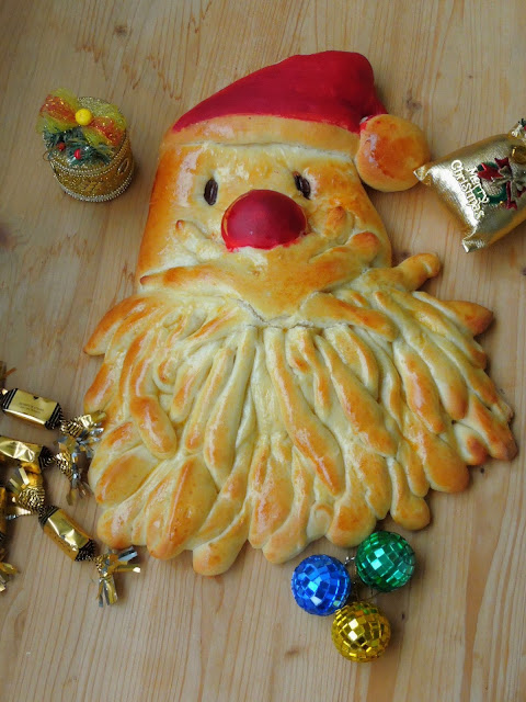 Santa Claus Shaped Brioche