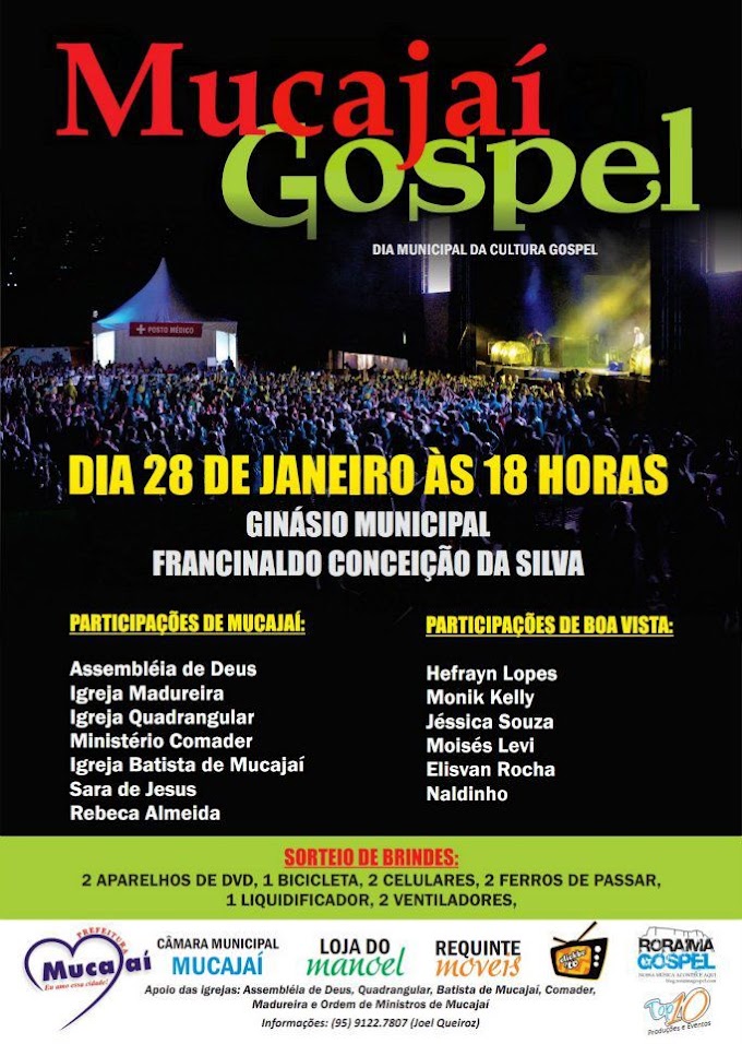 MUCAJAÍ GOSPEL 28/01/2012 ÀS 18H