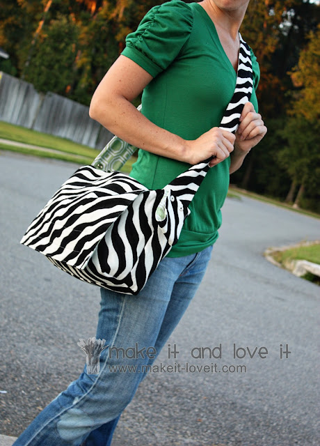 Convertible Messenger Stroller Bag Tutorial on Pinterest