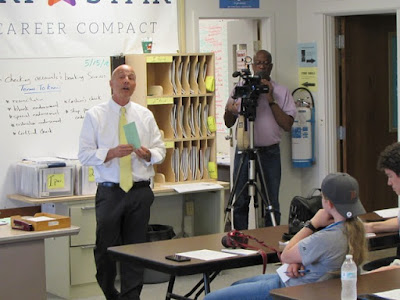 Tri Star CBI Instructor, Don Berry, introduces Ohio School Board President