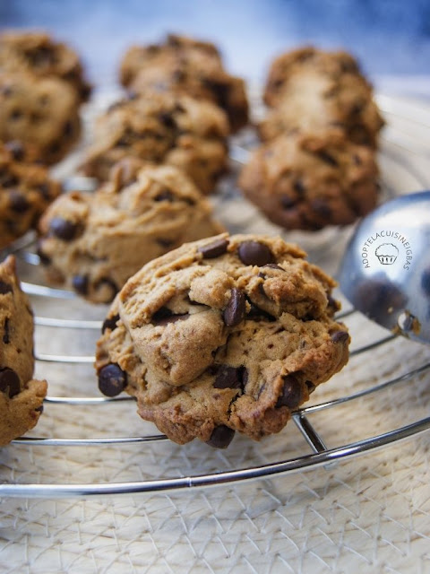 Cookies moelleux aux pépites de chocolat - Recette facile - IG bas