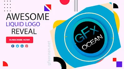 Awesome Simple Liquid Logo Reveal After Effects Template Free Download