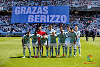 REAL CLUB CELTA DE VIGO - Vigo, Pontevedra, España - Temporada 2016-17 - Sergio Álvarez, Fontás, Cabral, Pablo Hernández y Daniel Wass; Jonny, Pione Sisto, Guidetti, Marcelo Díaz, Iago Aspas y Facundo Roncaglia - REAL CLUB CELTA DE VIGO 2 (Iago Aspas, Andrew Hjulsager) REAL SOCIEDAD DE SAN SEBASTIÁN 2 (Mikel Oyarzábal, Juanmi) - 21/05/2017 - Liga de 1ª División, jornada 38 - Vigo, Pontevedra, estadio de Balaídos - El Celta despidió a Berizzo como entrenador con una temporada de sabor agridulce: semifinalista de la Copa del Rey y de la Europa League, se quedó a las puertas de conseguir algo grande. En la Liga se dejó ir y al final ocupó la 13ª posición. Iago Aspas consiguió el Zarra al mejor goleador nacional, con 19 goles