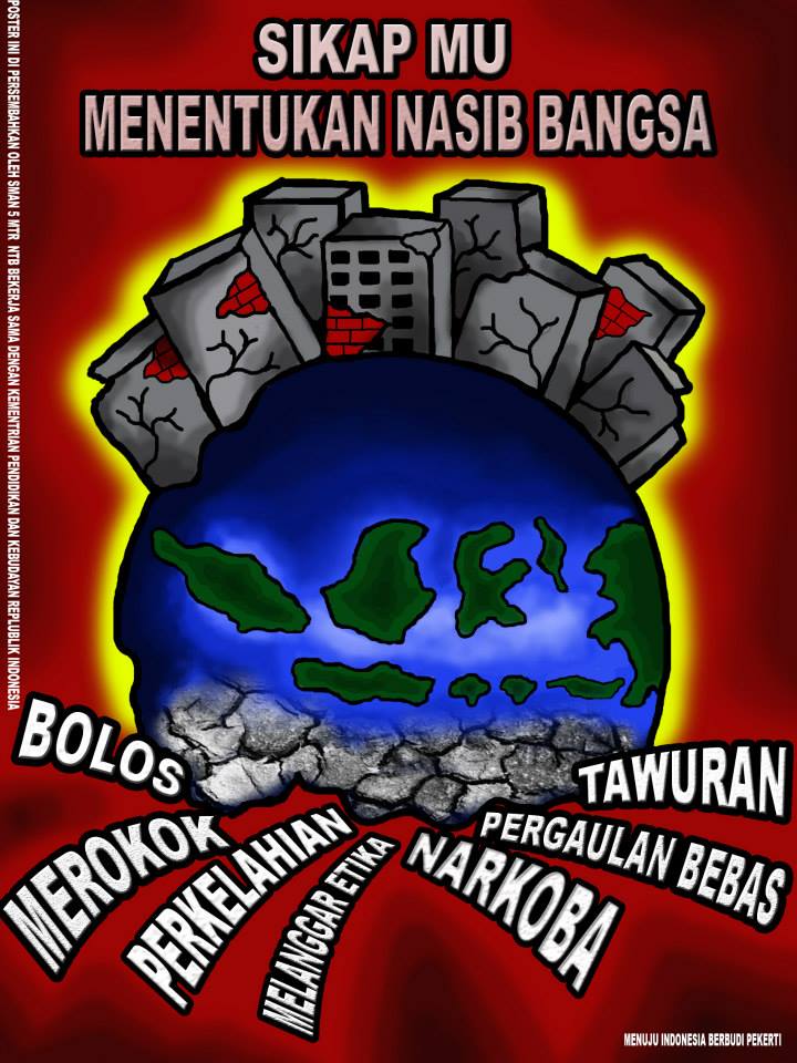 Seni Budaya SMPN 2 Krian, Sidoarjo, Indonesia: MELUKIS POSTER