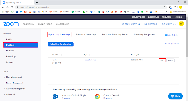 Cara Membuat Jadwal Meeting di Zoom (Schedule A Meeting)