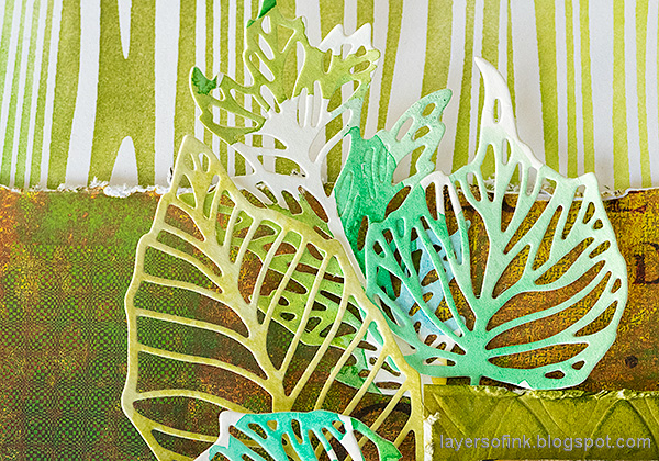 Layers of ink - Beautiful shades of green layout by Anna-Karin Evaldsson.